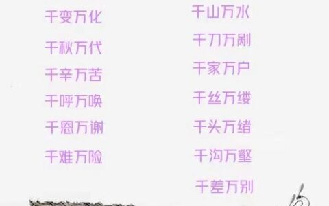 万语千言的解释_用法_来源