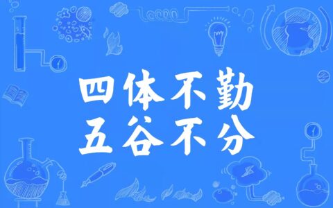 四体不勤的解释_用法_来源