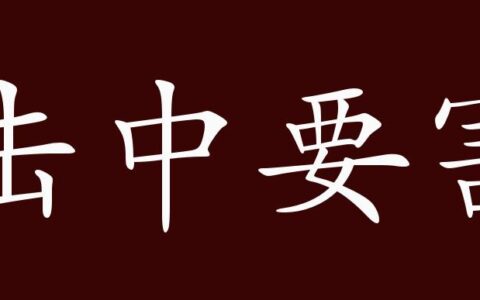 击中要害的释义_解释_出处