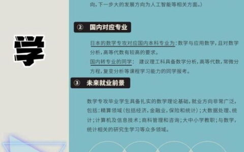 日本专业全解析：从优势学科到就业前景，留学生必看的选专业指南