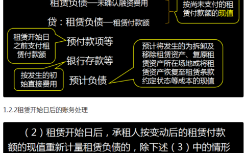 新租赁准则的会计处理