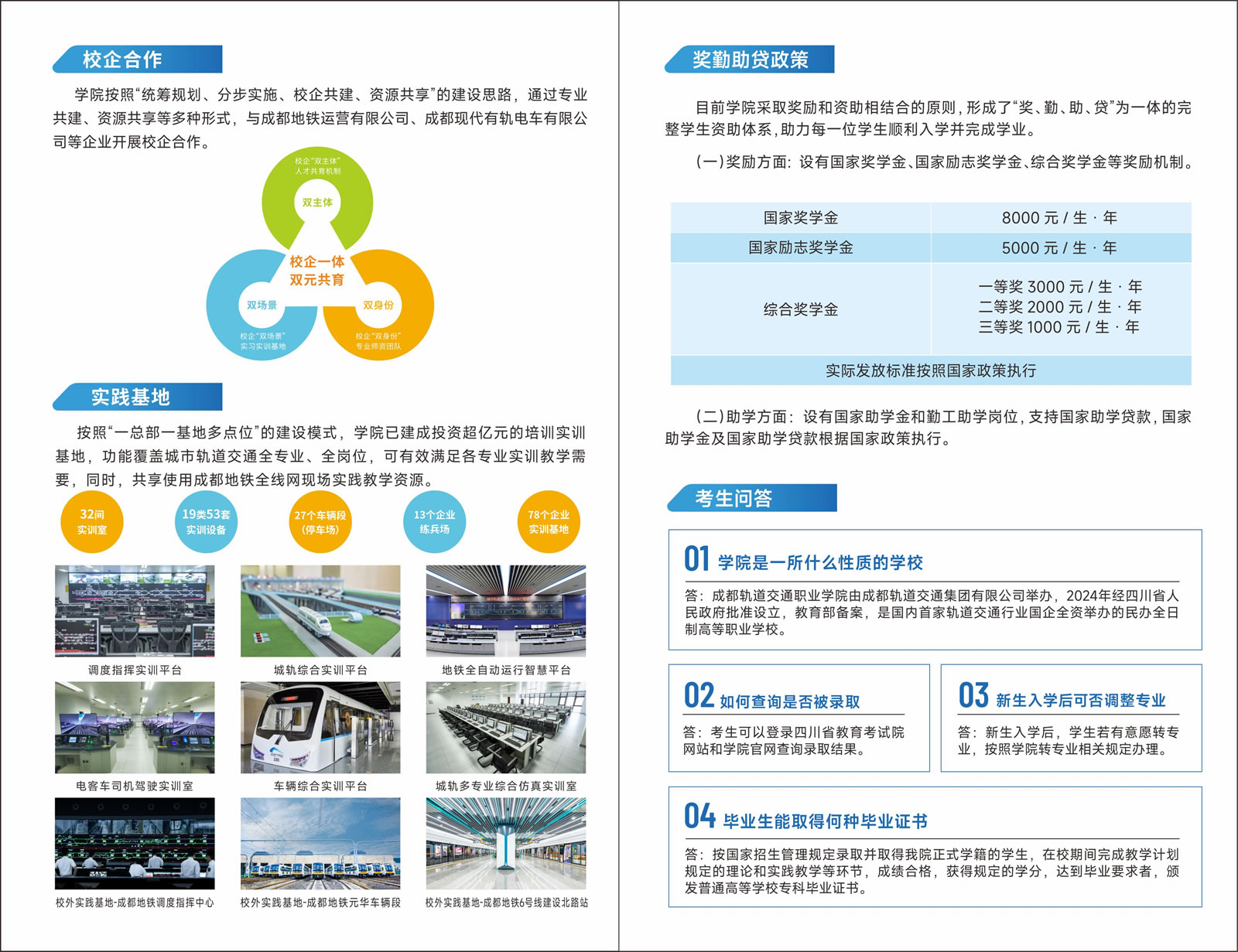 成都轨道交通学院招生简章