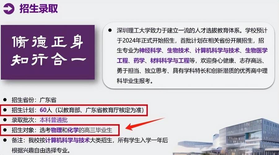 深圳理工大学本科招生情况如何？具体要求是什么？