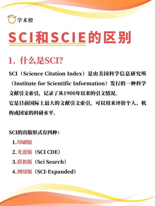 scie和sci的区别