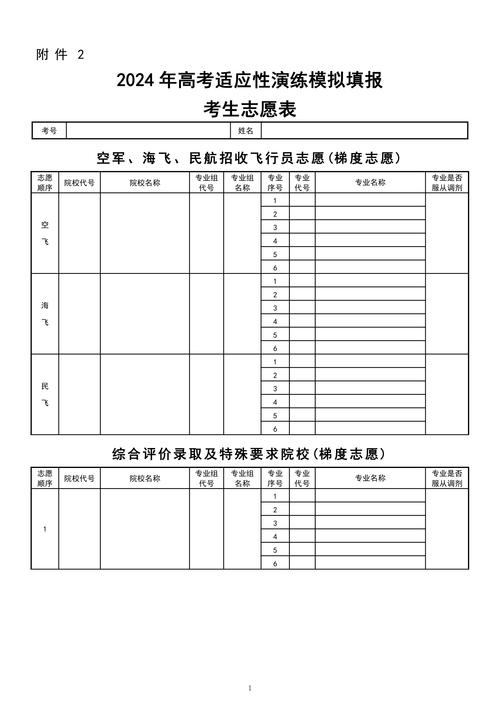 高考志愿电子版样本