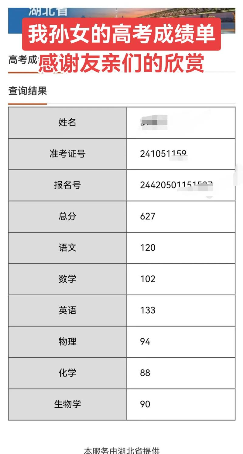 高考成绩总分