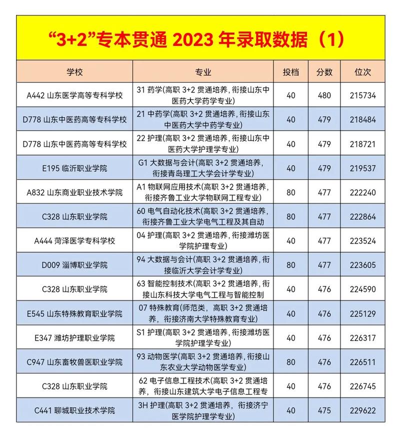 3+2本科院校有哪些学校