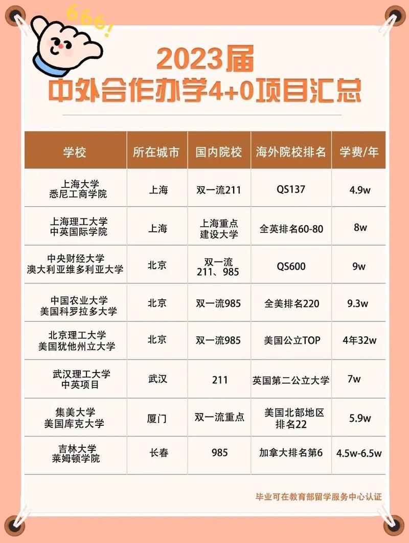 上海财经大学中外合作办学项目