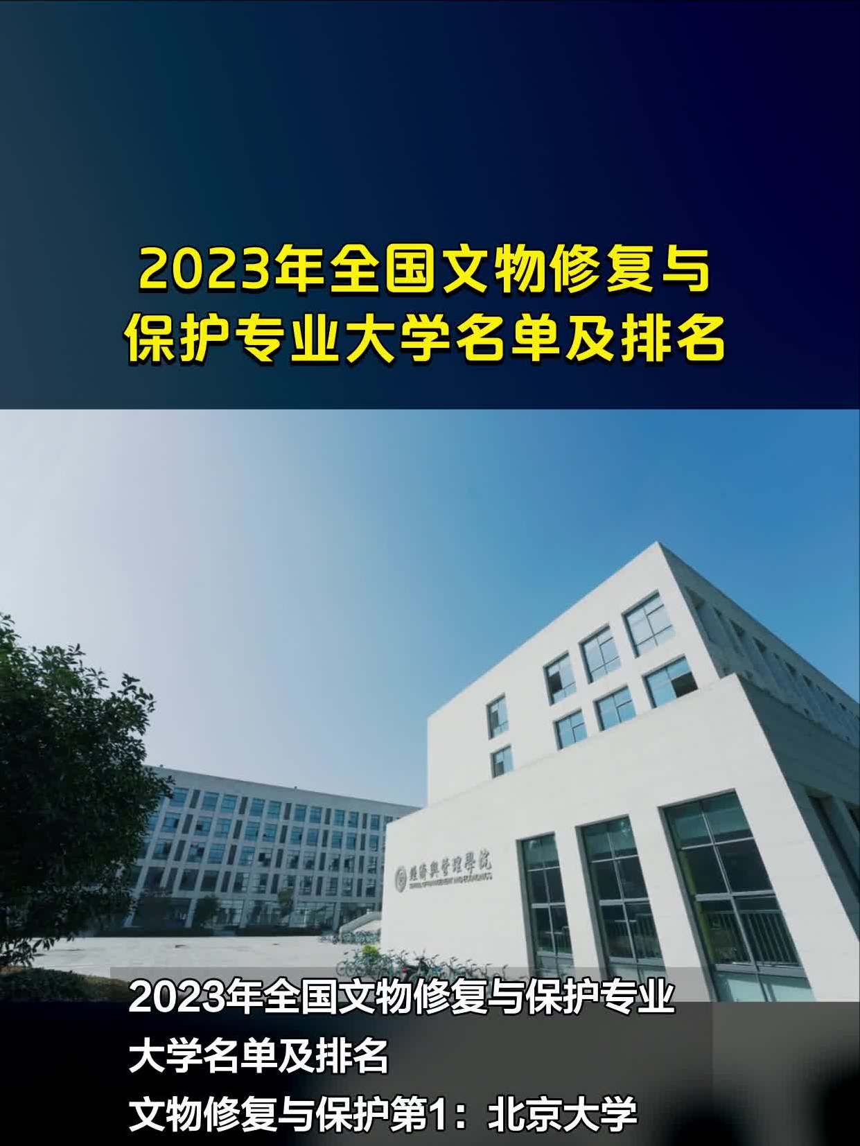 文物修复专业的大学