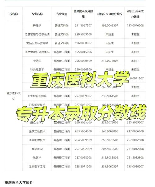 重庆医科大学中医学录取分数线