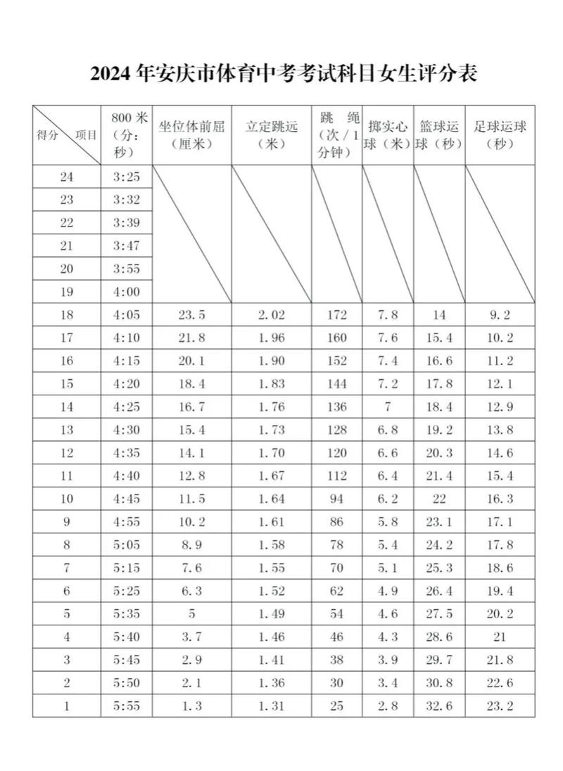 2024年安庆中考分数线