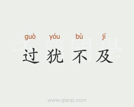 过犹不及的及是什么意思