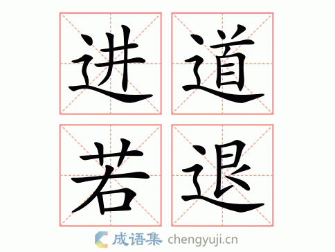 进道若退