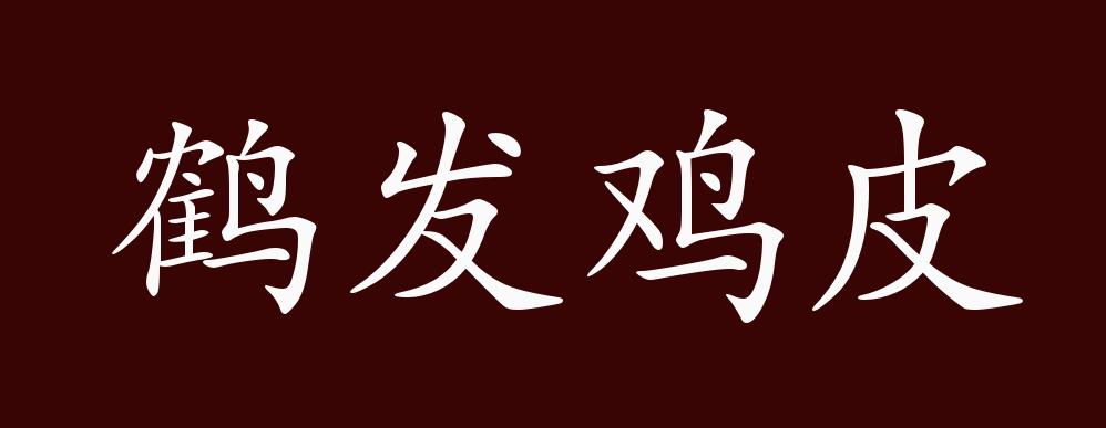 鹤发鸡皮