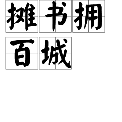 摊书拥百城