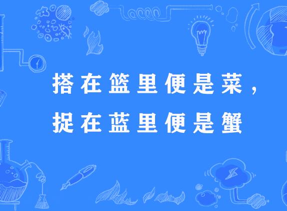 挑得篮里便是菜